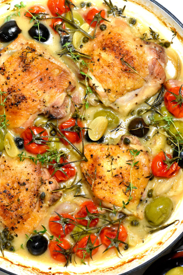 30个最简单的工作日晚餐-鸡肉Provençal。