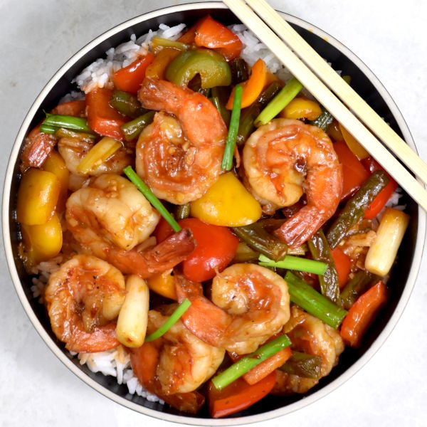 The BEST Hunan Shrimp