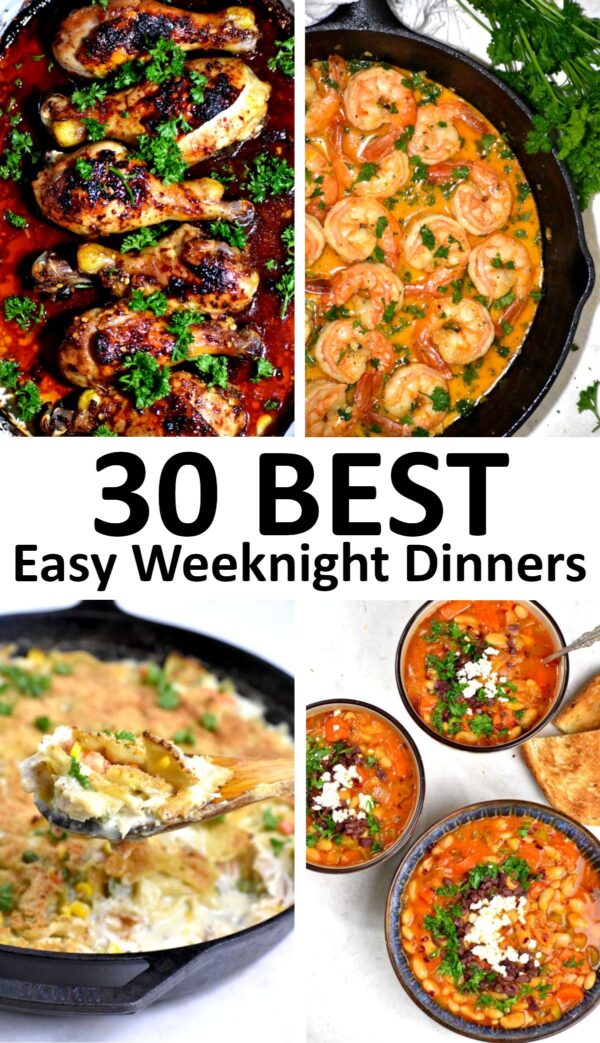 30种最好的工作日晚餐。