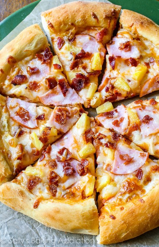 35个最好的披萨食谱-夏威夷。