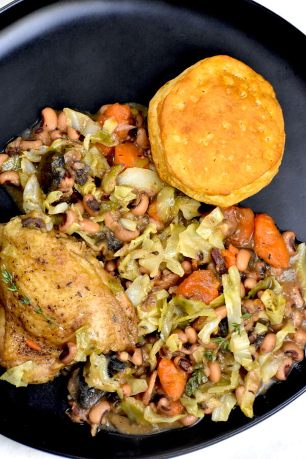 Southern Braised Chicken is the newest addition to your comfort food repertoire. It's hearty and full of cozy flavors.