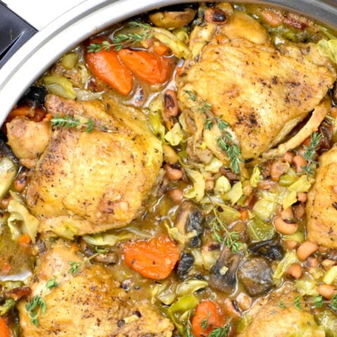 Featured image for Southern braised chicken post.